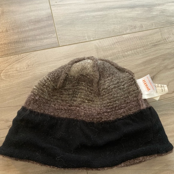 EUC Purple & Gray 100% Wool Pistil toque/beanie with an inner fleece band - Picture 3 of 6